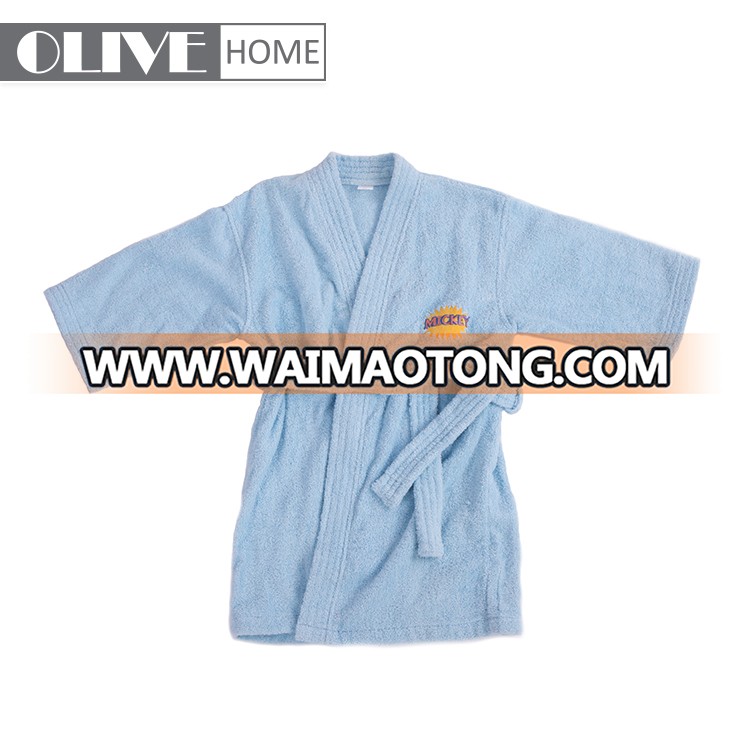 OEM/ODM price collar 100 cotton terry children pyjamas baby bathrobe for kids